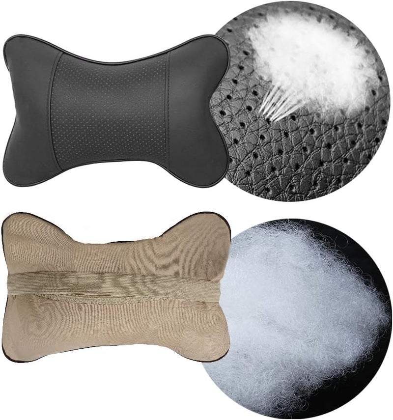 Zufoty مجموعة وسادة رأس السيارة Zufoty 2PCS - Image 1