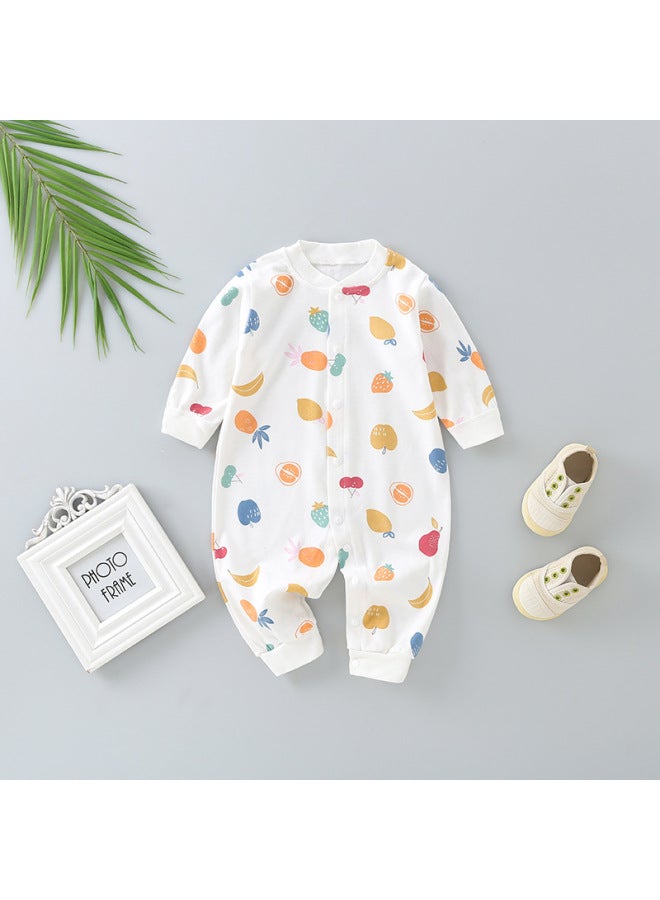 Baby Clothes Baby Spring And Autumn Long Sleeve Jumpsuit Newborn 0-3 Years Old Men's Treasure Women's Treasure Pure Cotton Hassel Climbing Wear