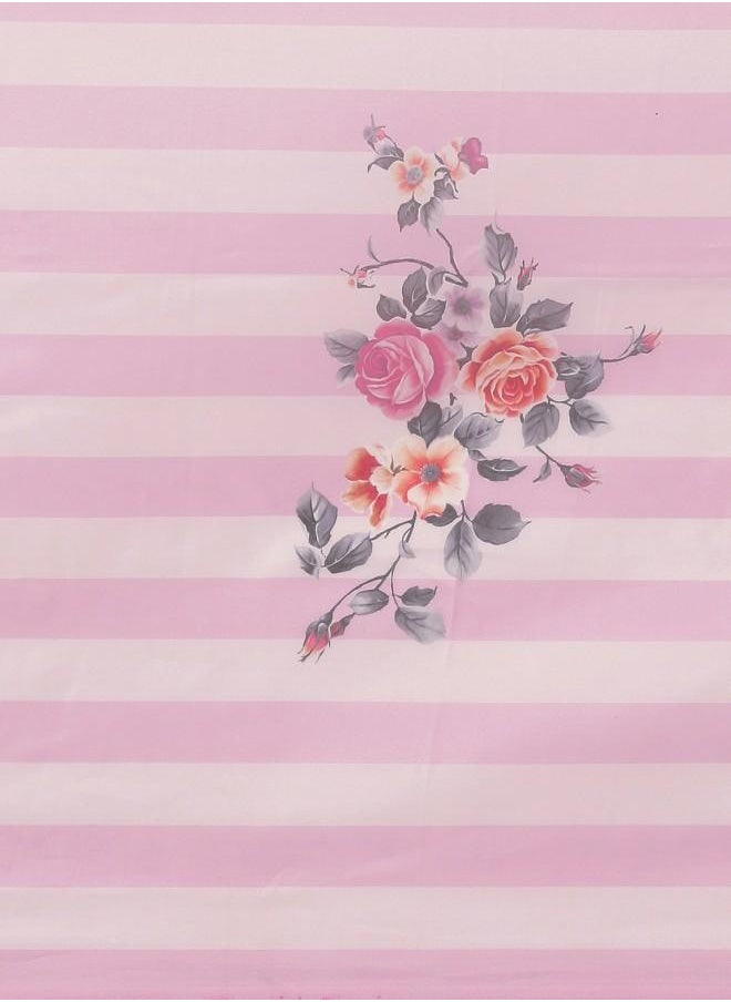 ISHIN Poly silk Women Pink Poly silk Saree with Printed pattern and features a neckline and secured with closure and styled in ideal for Festive moments — perfect for fashion-forward occasions.  - Image 3