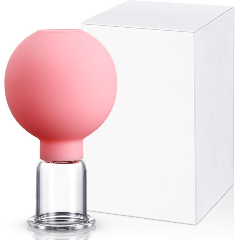 Nuanchu Nuanchu Glass Face Cupping Cup Set Silicone Massage Vacuum Suction Cupping Cups for Body Face Leg Arm Shoulder Muscle080 Inch Inner Diameter h Inner Diameter