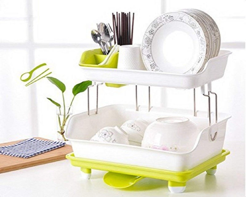 Vruta 2 Layer Dish Drainer Rack Basket - Image 2