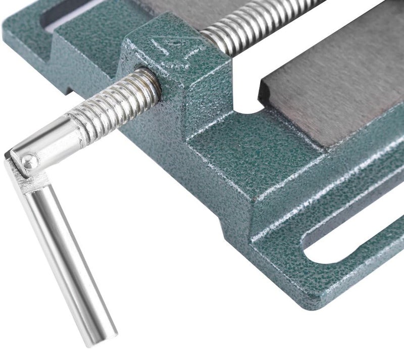 klarako Drill Press Vise, 4" Heavy Duty Cast Iron Opening Size Milling Vice Holder Bench Clamp Woodworking Clamping Vise Machine Bench Top Mount - Image 4
