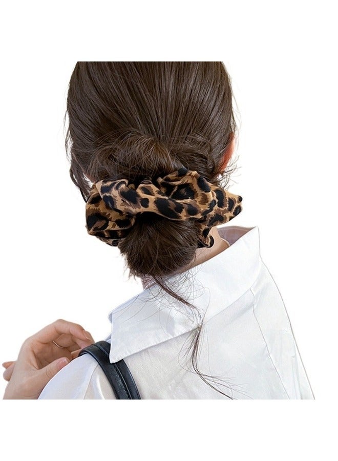 سينران 28PCS ريترو النمر طباعة إكسسوارات الشعر مجموعة للمرأة - مرنة Scrunchies الشعر ربطات و عصابات الرأس، عصابات الشعر النسيج القديم عالية ذيل الخيل ارتداء اليومي، متعددة الاستخدامات أنيقة تصميم الشعر ديكور - Image 3