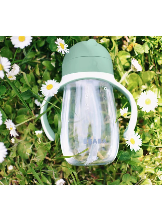 BEABA Straw Cup 300Ml Sage Green