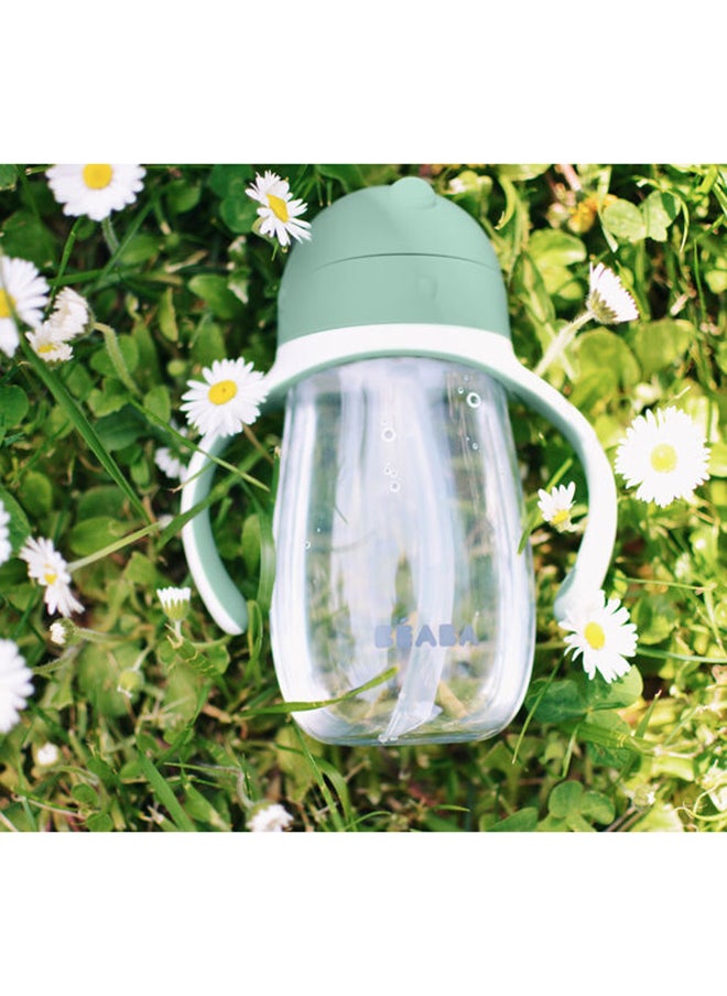 BEABA Straw Cup 300Ml Sage Green  - Image 4