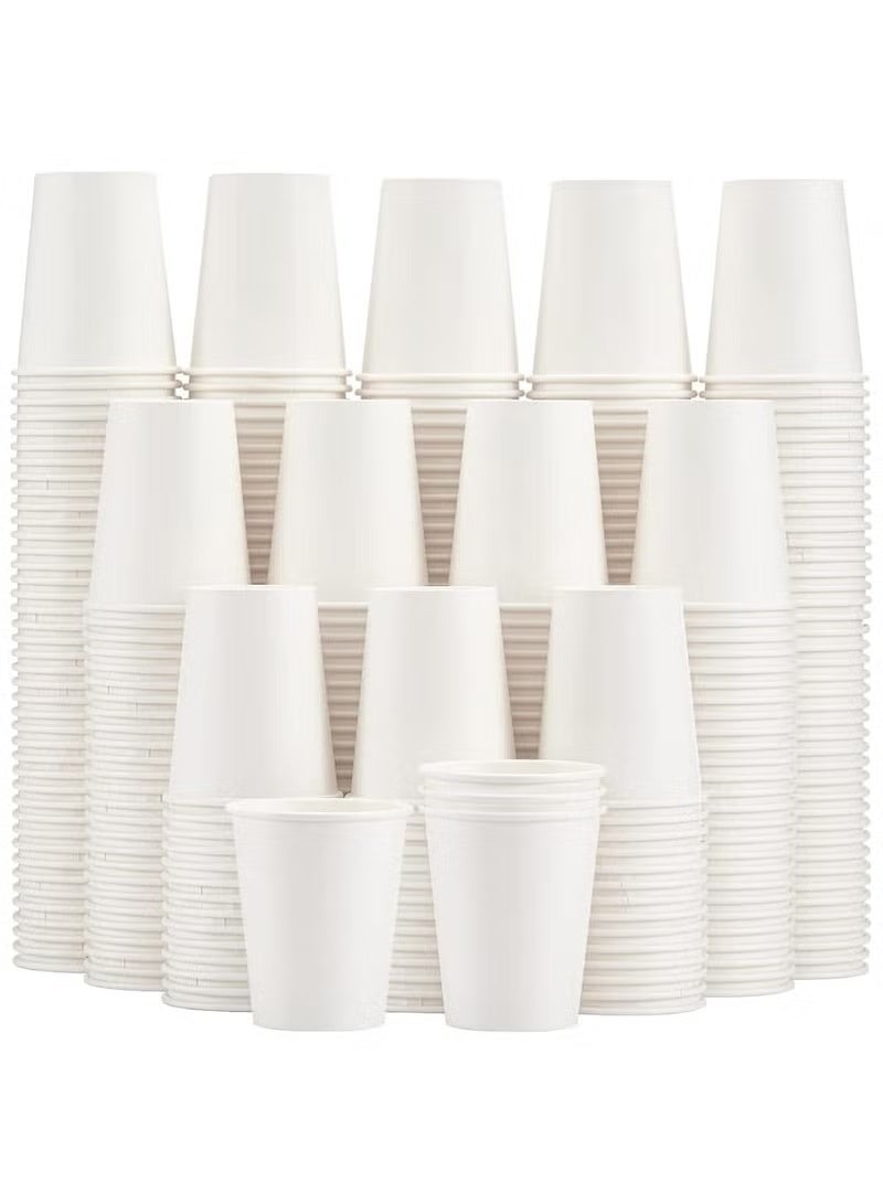White paper cups, 8 oz., 100 pieces - Image 1