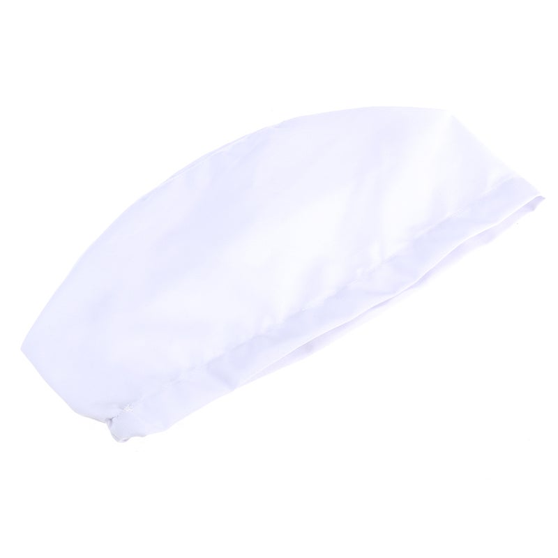 Unisex Scrub Round Cotton Hat (White) - Image 4