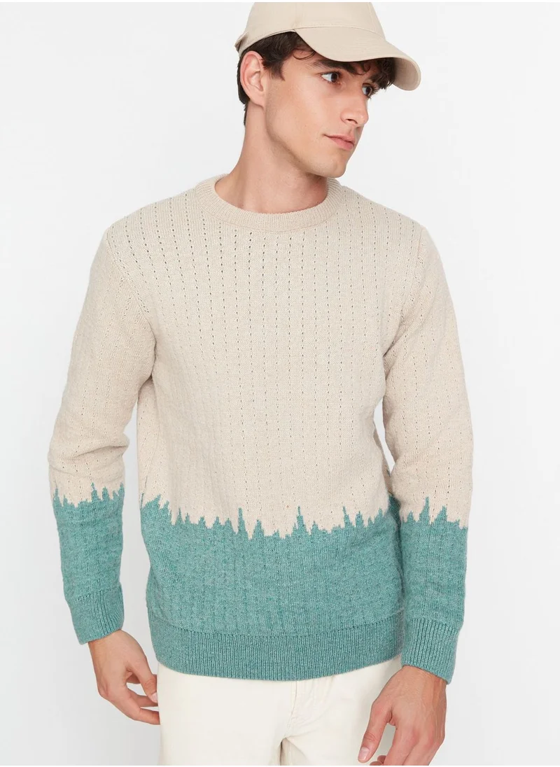 trendyol Knitted Crew Neck T-Shirt