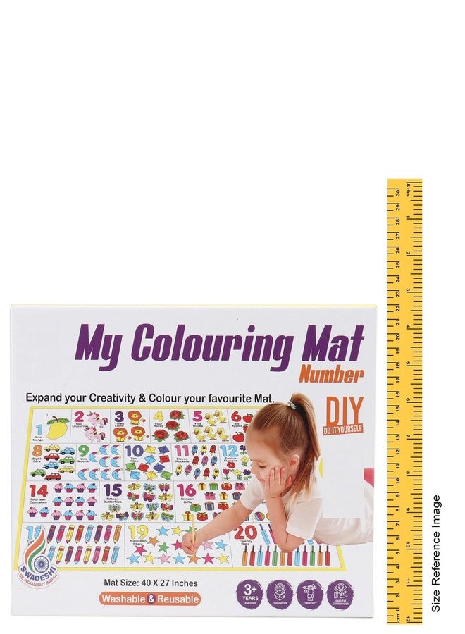ARNIYAVALA My Colouring MAT for Kids Reusable and Washable. Big MAT for Colouring. MAT Size(40 INCHES X 27 INCHES) (Number Theme) - Image 4