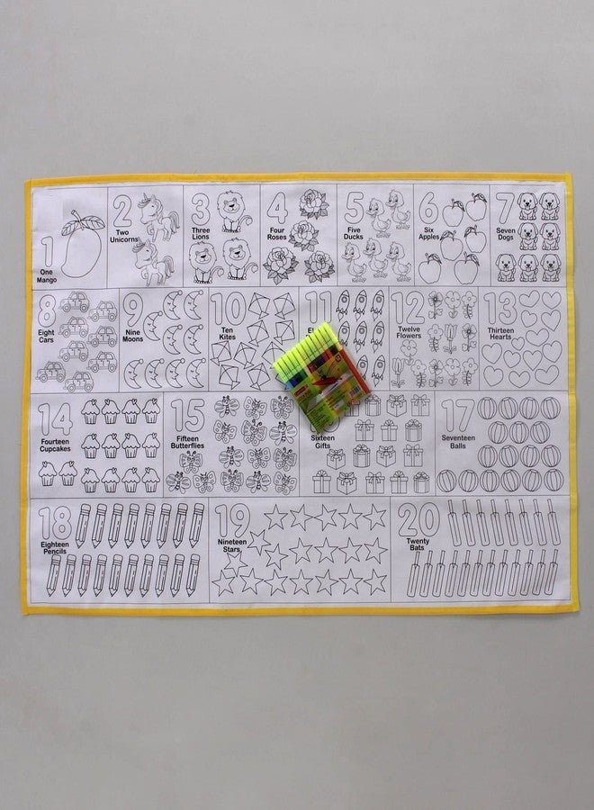 ARNIYAVALA My Colouring MAT for Kids Reusable and Washable. Big MAT for Colouring. MAT Size(40 INCHES X 27 INCHES) (Number Theme) - Image 2