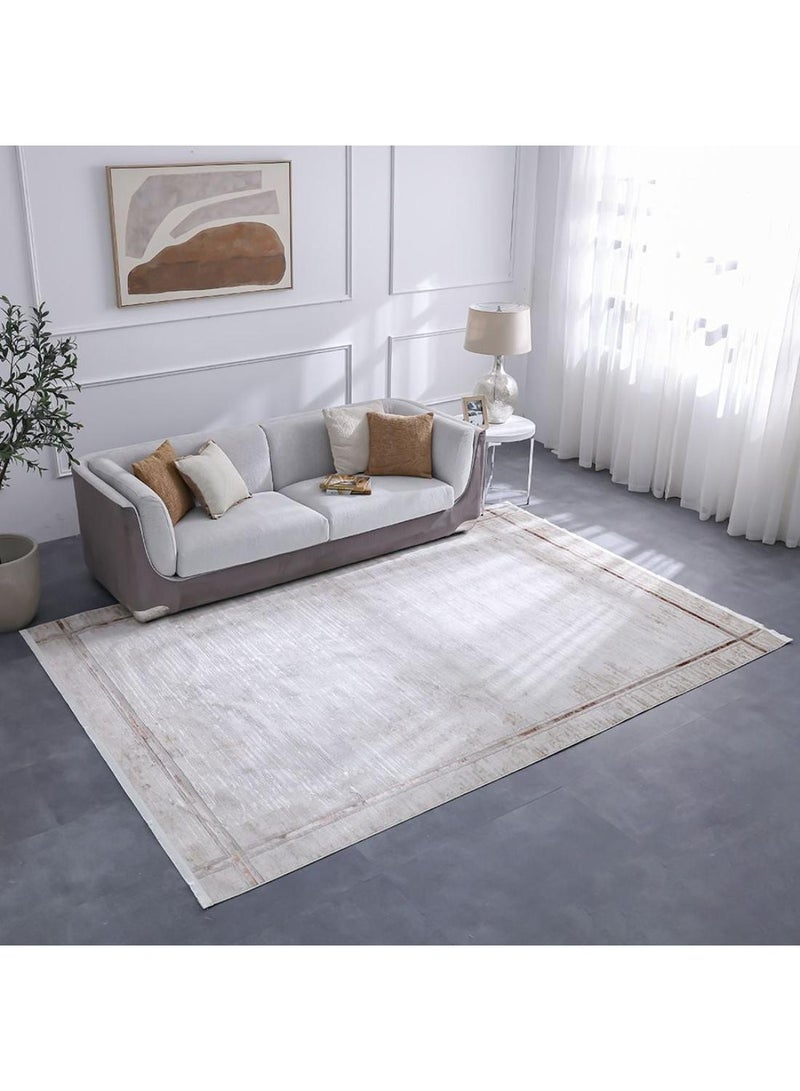 DANUBE HOME Pearl Rug  Polyester Area Rug Floor Covering L180xW120cm-Beige & Bronze  - Image 4