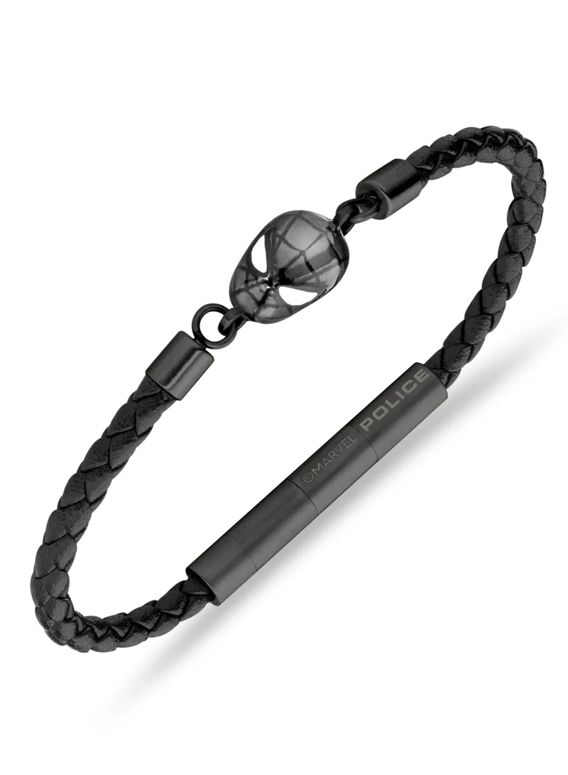 Police Watch and black bracelet Set