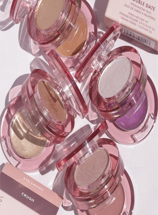 Wander Beauty ثنائي ظلال العيون من وندر بيوتي - وينك/بي إيه إي (لؤلؤة أرجوانية هولوجرافية + أميثيست برقوقي) - لوحة ظلال عيون كريمية عالية الصبغة - ظلال عيون لامعة ساتينية - مكياج عيون مع فيتامين E - 0.07 أونصة - Image 5