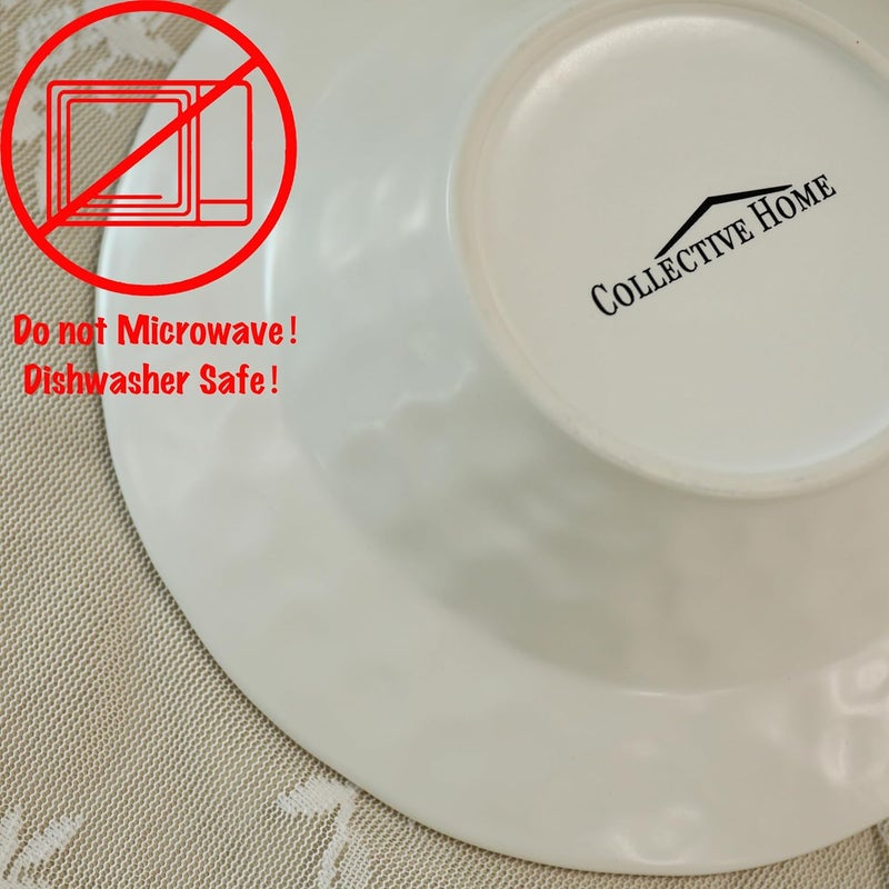 COLLECTIVE HOME Luxurious GoldEdged Ceramic Dinnerware Set with Embossed Lettering Including Soup Bowl Shallow Plate and Large Plate  Perfect for Weddings Anniversaries and Elegant Dining T - Image 3