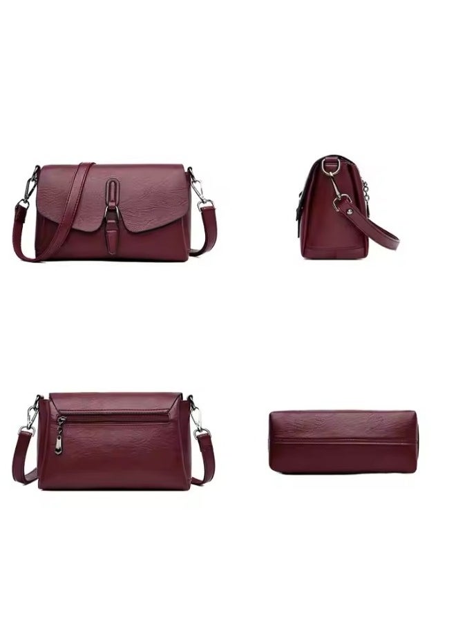 Rup Art Luxury Vintage PU Leather Shoulder Bag for Women – Crossbody Handbag with Messenger Strap & Polyester Lining  - Image 4