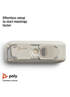 plantronics مكبر صوت ذكي Poly - Sync 40 (Plantronics) - مساحات عمل مرنة - الاتصال بجهاز الكمبيوتر الشخصي/جهاز Mac عبر كابل USB-A/USB-C المدمج والهواتف الذكية عبر البلوتوث - يعمل مع Teams (معتمد) وZoom والمزيد  - Image 3