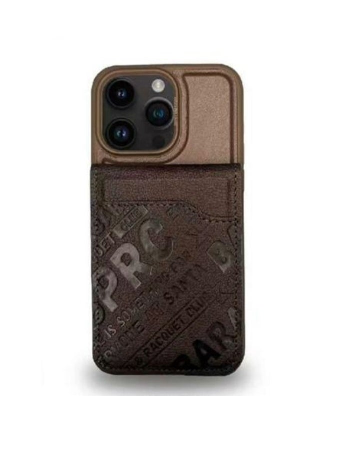 SANTA BARBARA POLO & RACQUET CLUB Timothy Genuine Leather Wallet Case for iPhone 15 Pro Max – Premium 2-in-1 Detachable Magnetic Wallet with Card Holder, Money Clipper, and Kickstand – Ultra Slim Protective Luxury Leather Case – Brown  - Image 1