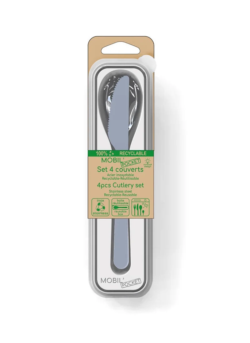 أميفا Cutlery Set 4 Pcs To-go In Plastic Case