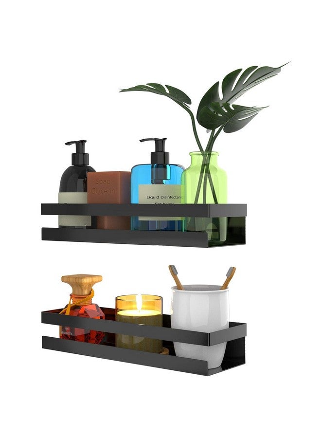 iSTAR رفوف حائط عائمة متعددة الأغراض من iSTAR معدنية (صغيرة، سوداء) (عبوة من 2) - Image 5