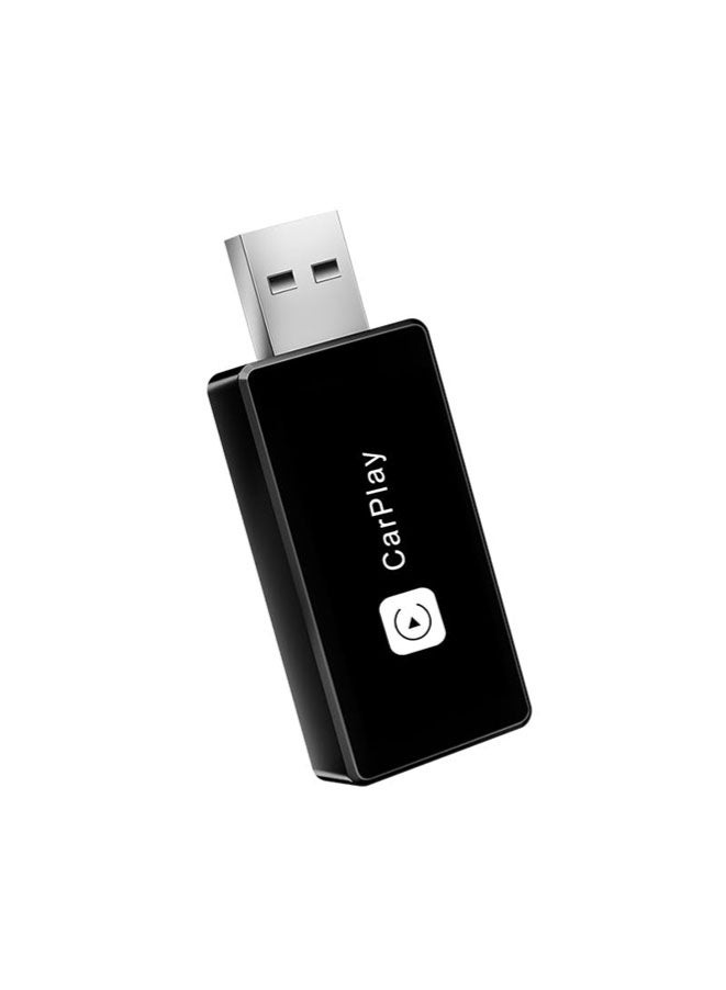 Muyixin محول كار بلاي اللاسلكي يحول كار بلاي السلكي إلى دونجل كار بلاي لاسلكي للتحكم اللاسلكي توصيل وتشغيل كار بلاي مناسب لآيفون 6 أو أعلى و آبل آيفون iOS 10+ أسود (كار بلاي) - Image 1