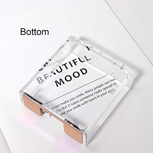 MultiBey Sticky Notes Memo Pad Holder Dispenser Rose Gold with Clear Desk Supplies Organizer Accessories for Office Home Schools (Rose Gold) - Image 5