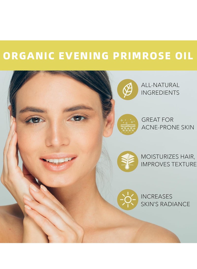 إيكو زيت لسان الثور العضوي للوجه والشعر - معصور على البارد، غني بفيتامين E، ترطيب عميق للبشرة الجافة، سيروم مضاد للشيخوخة يقلل من الخطوط الدقيقة والتجاعيد، يغذي البشرة والشعر، 30 مل - Image 4