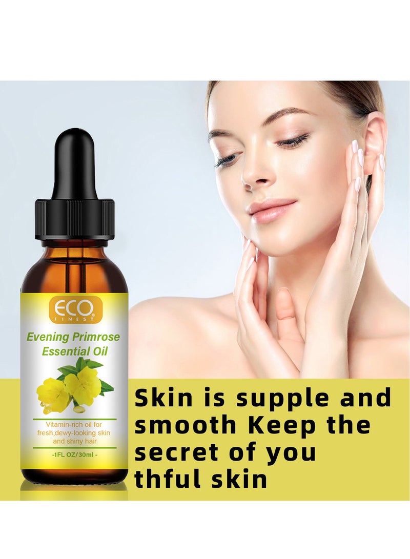 إيكو زيت لسان الثور العضوي للوجه والشعر - معصور على البارد، غني بفيتامين E، ترطيب عميق للبشرة الجافة، سيروم مضاد للشيخوخة يقلل من الخطوط الدقيقة والتجاعيد، يغذي البشرة والشعر، 30 مل - Image 2