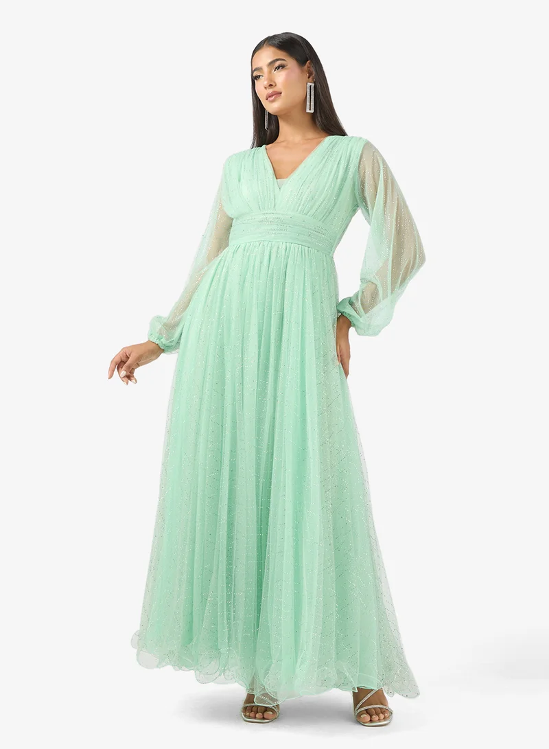 Sparkling Tulle Maxi Dress