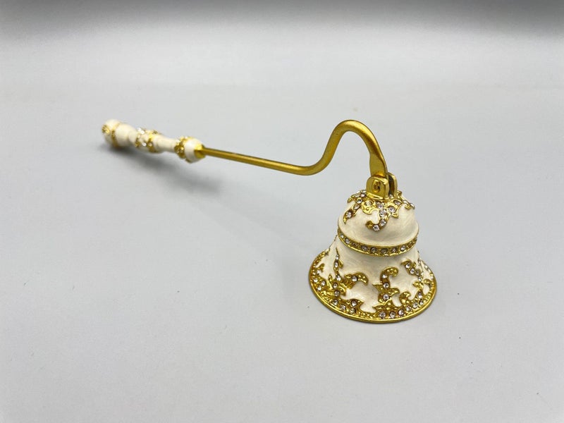 Earssa Candle Snuffer Vintage Women Gifts Unique Candle Extinguisher Snuffer with Long Handle Decorative Candle Extinguisher Metal Candle Stopper Candle Accessories Gift (White) - Image 5