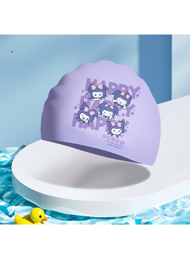 S-Quality 2-Pack Kids Waterproof Cartoon Swim Caps – Cute & Comfortable for Boys and Girls - Image 4