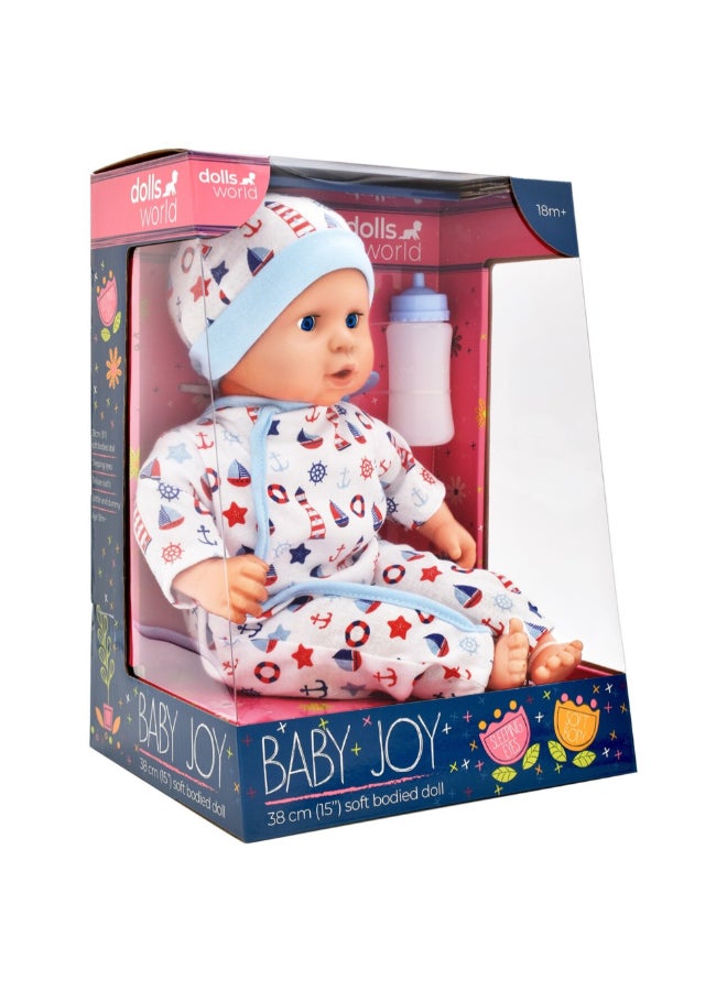 دولز وورلد دمية بادي ناعمة بيبي جوي بعيون نائمة متعددة الألوان 38 سم PKN78314 - Image 5