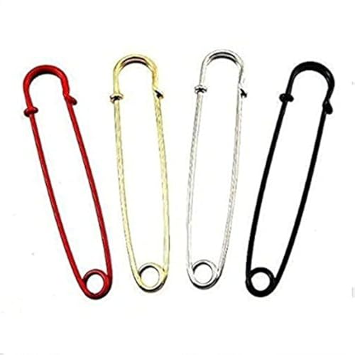 YEQIN 4Pcs Color Set 4 Inch Large Metal Steel Safety Pin , Big and Strong for Blankets, Skirts, Kilts, Crafts - Image 5