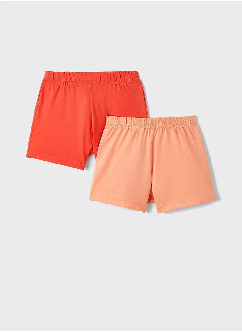 JUNE Kids 2 Pack Essential Shorts