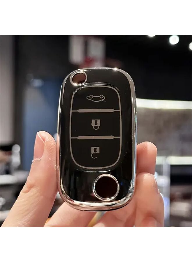 Black TPU Key FOB Cover Case for Mercedes Benz Smart Fortwo 453 Forfour Keyless Protect Shell - Image 2