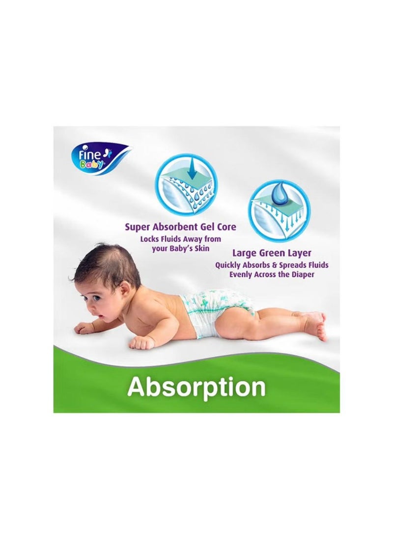 Fine Baby Baby Diapers, Size 3, Medium 4-9kg Jumbo pack, 84 Diapers. - Image 3