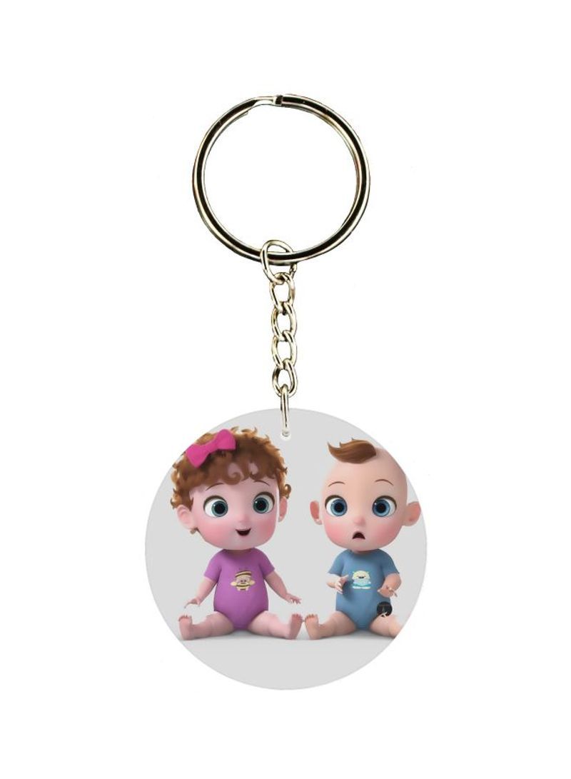 RKN Babies Printed Double Sided Keychain