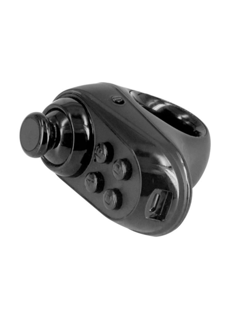 جهاز تحكم عن بعد VR على شكل حلقة R1، عصا تحكم محمولة بمقبض لعبة VR، لوحة ألعاب تحكم عن بعد خفيفة الوزن، وحدة تحكم بلوتوث لاسلكية متينة لـ VR Android IOS، (عبوة من قطعتين، شكل حلقة سوداء) - Image 1