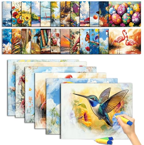 Codonen 25 Pack Dementia Products for Elderly Reusable Water Doodle Coloring Set for Seniors Dementia Activities Animals Water Painting Toys for Alzheimers Painting Gifts for Nursing Home Patients - Image 1