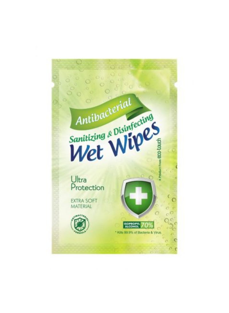 Eco-Touch Antibacterial Wet Wipes 1X1000