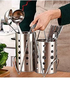 Generic Double spoons strainer with a high-quality stainless steel holder that does not rust  - Image 3