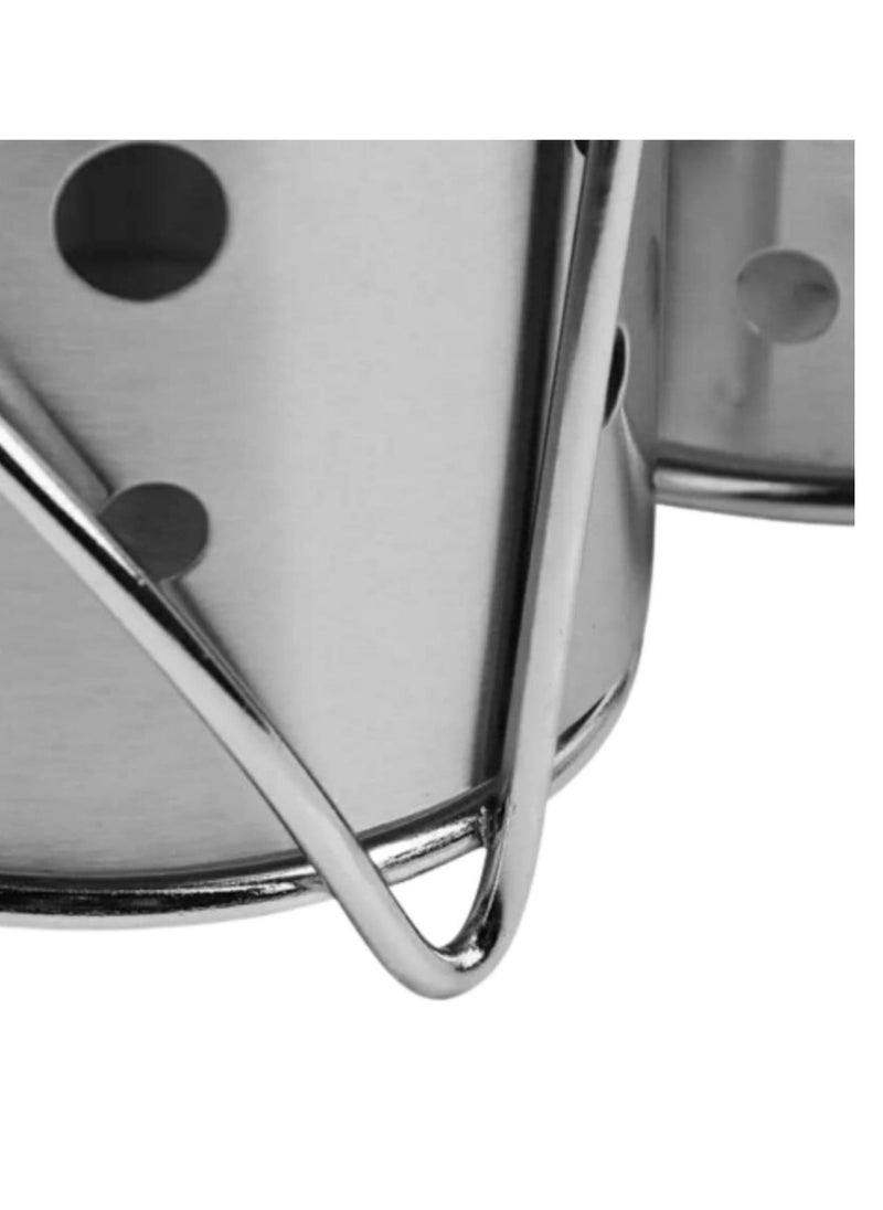 Generic - Double spoons strainer with a high-quality stainless steel holder that does not rust - Image 1