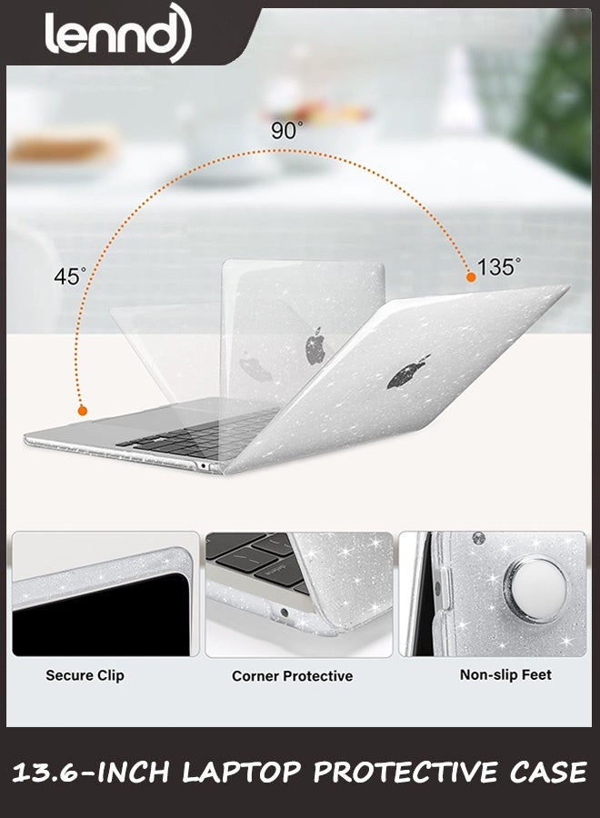 لينند متوافق مع أغطية الكمبيوتر المحمول مقاس 13.6 بوصة، وأغطية صلبة قابلة للتركيب، لامعة وشفافة. - Image 2