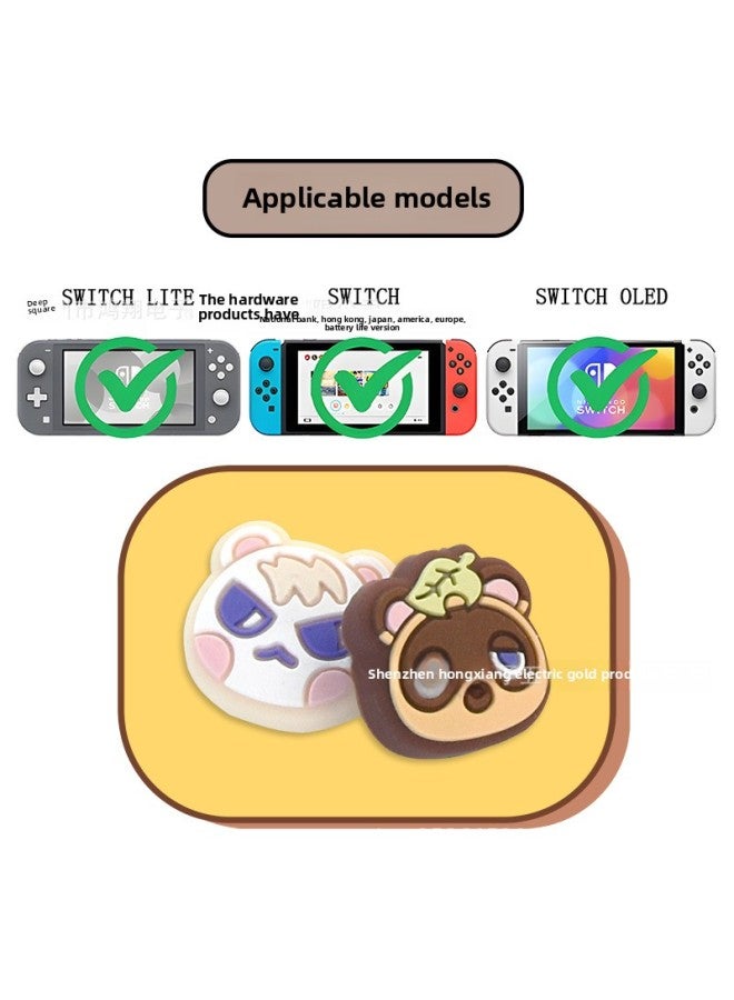 Forest Small Animal Series Rocker Cap For Switch,ns,lite Handle Rocker, Protective Cover-Product Color:Sw Puppy 1  - Image 3