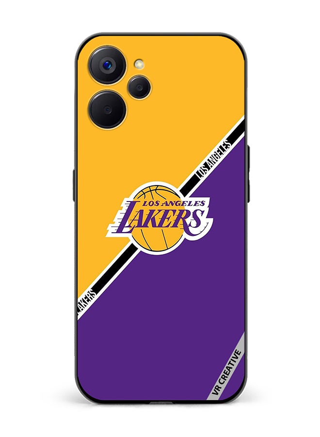 VR CREATIVE Protective Case Cover For Realme 10 5G Los Angeles Lakers Design Multicolour - Image 1