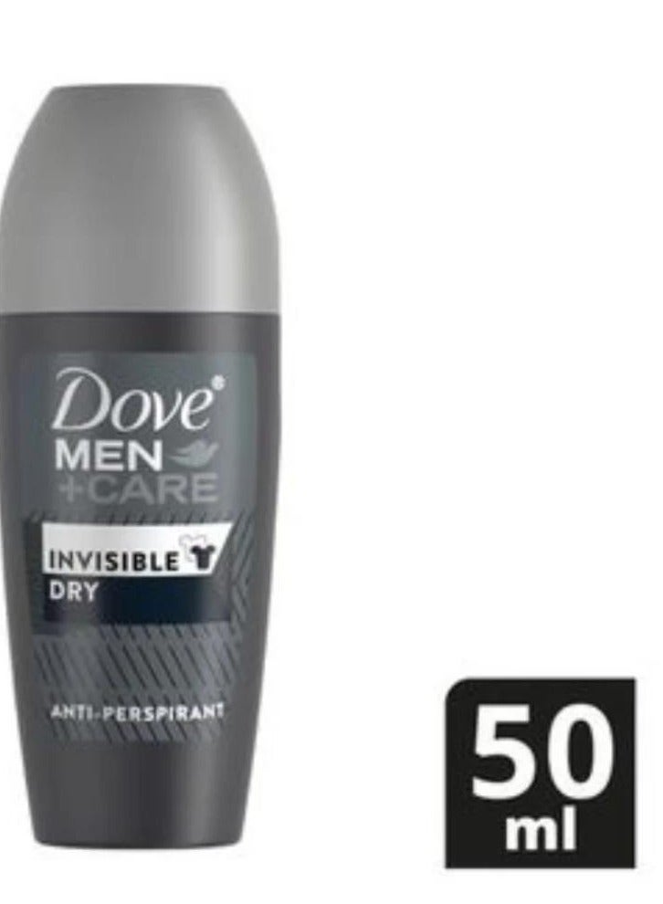 دوف مزيل العرق مين + كير غير المرئي الجاف المضاد للتعرق، شفاف، 50 مل - Image 1