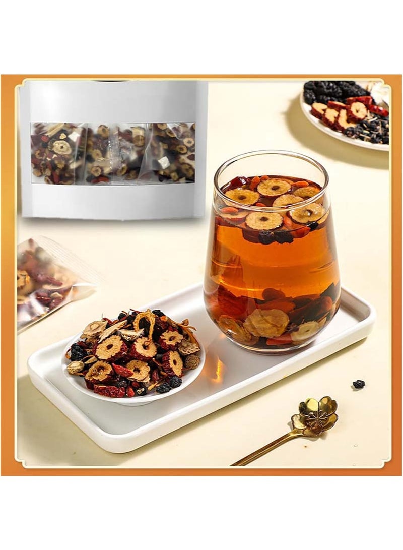 وينز تاون شاي الجينسنغ والتوت البري، أكياس شاي الجينسنغ التسعة - شاي التوت البري الأحمر، منظف الكلى العضوي بالأعشاب الصينية - Image 4