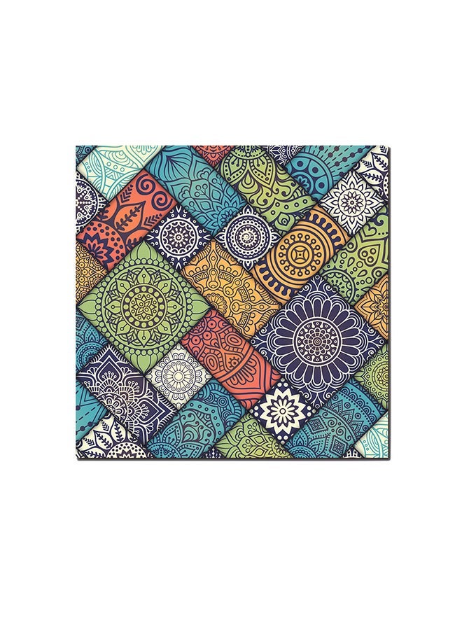 RYN Mandala Art Wall Art Painting Multicolour 30 x 30centimeter - Image 1