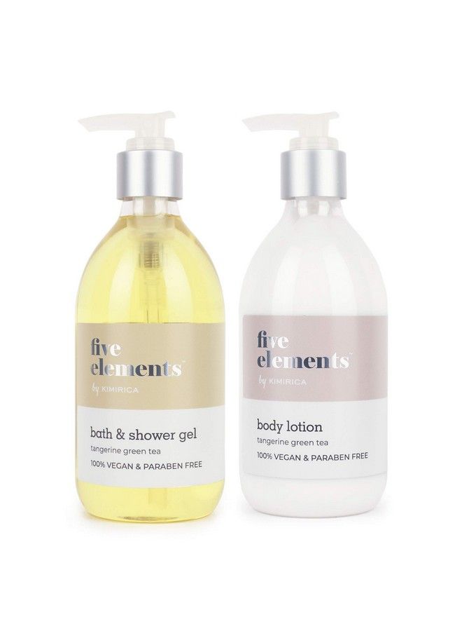 Five Elements Shower Gel And Moisturizing Body Lotion Bath Care Duo ; Enrich With Goodness Of Aloe And Glycerine For Men & Women 100% Vegan (300Ml ; 300Ml)