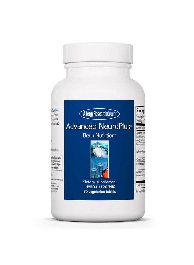 اليرجي ريسيرتش جروب مجموعة أبحاث الحساسية - مكمل NeuroPlus المتقدم - دعم الذاكرة والتركيز، لصحة وظائف المخ، فطر عرف الأسد، كبسولات نباتية - 90 كبسولة - Image 1