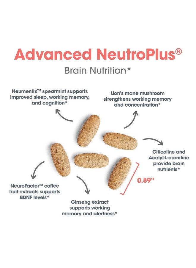 اليرجي ريسيرتش جروب مجموعة أبحاث الحساسية - مكمل NeuroPlus المتقدم - دعم الذاكرة والتركيز، لصحة وظائف المخ، فطر عرف الأسد، كبسولات نباتية - 90 كبسولة - Image 5